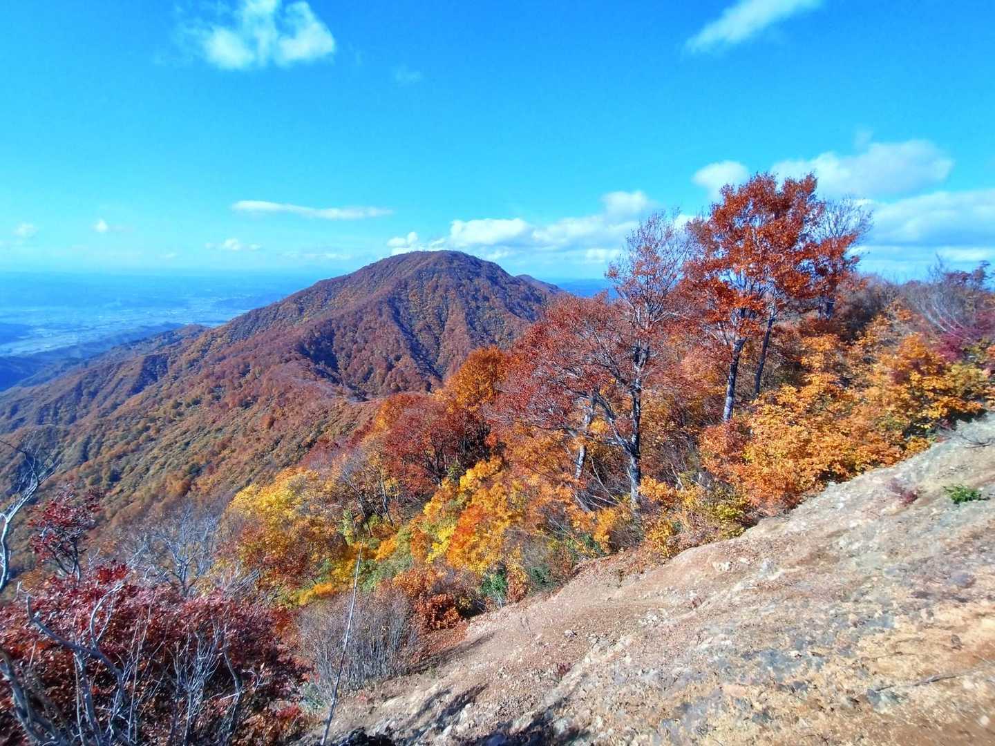 振り返って西は上権現堂山