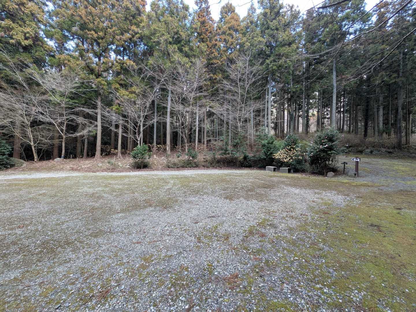 第2駐車場からスタート。県道からここまでの約1.5kmの道は舗装されているもののすれ違い困難。対向車が来ないことを願いながら運転しました