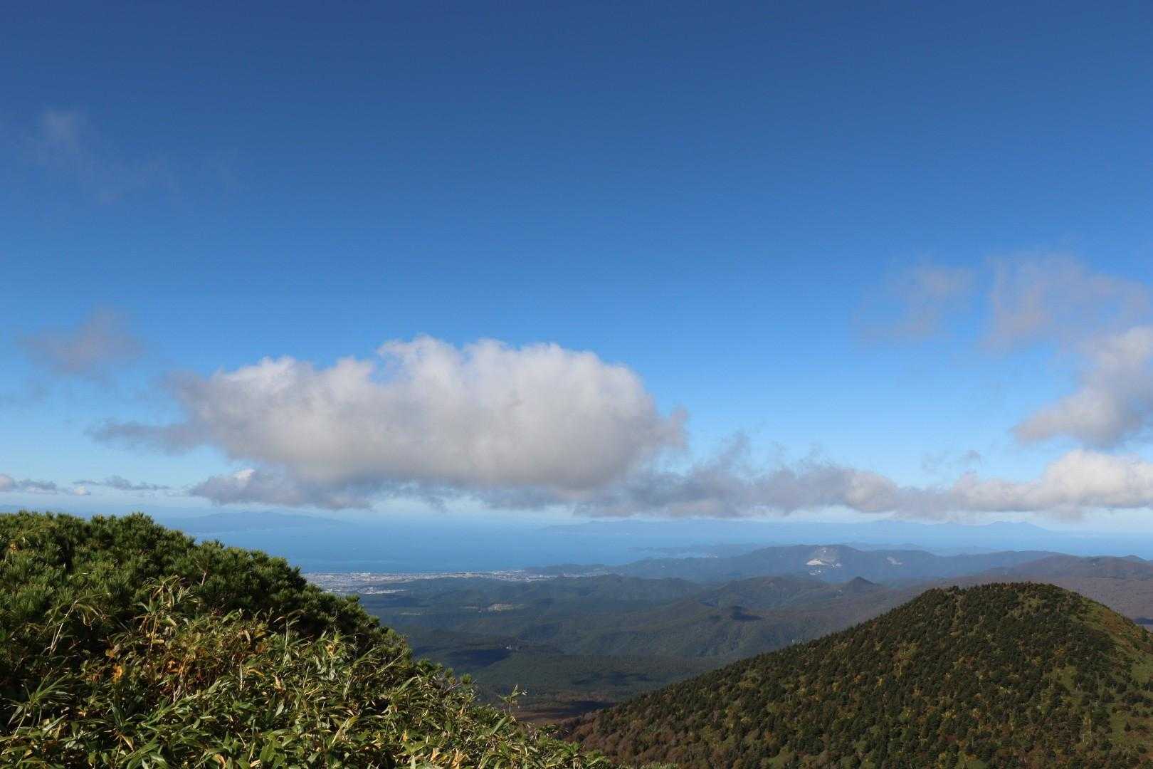 北海道まで見えた。