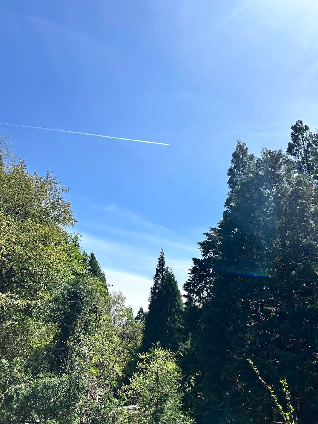 青空🩵とヒコーキ雲☁️
