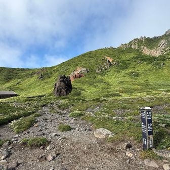 ここからお鉢に向け登ります