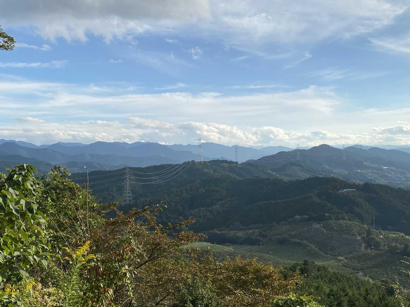 大峰山系の眺望👀です
