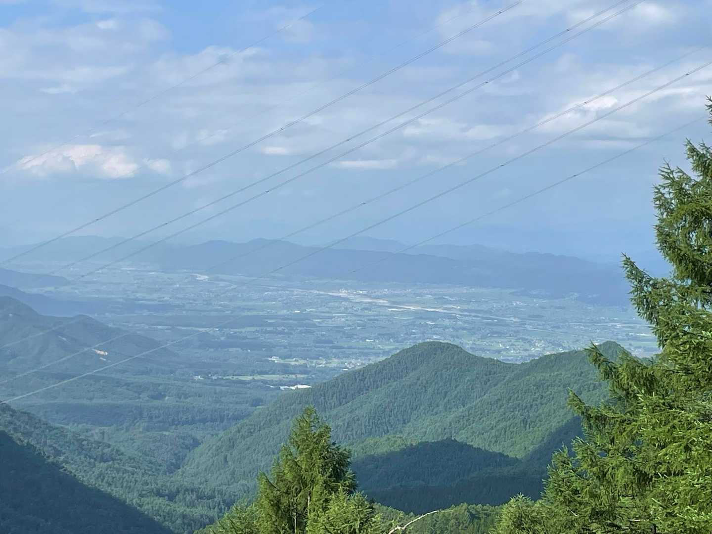 朝、ガスで真っ白だった絶景〜