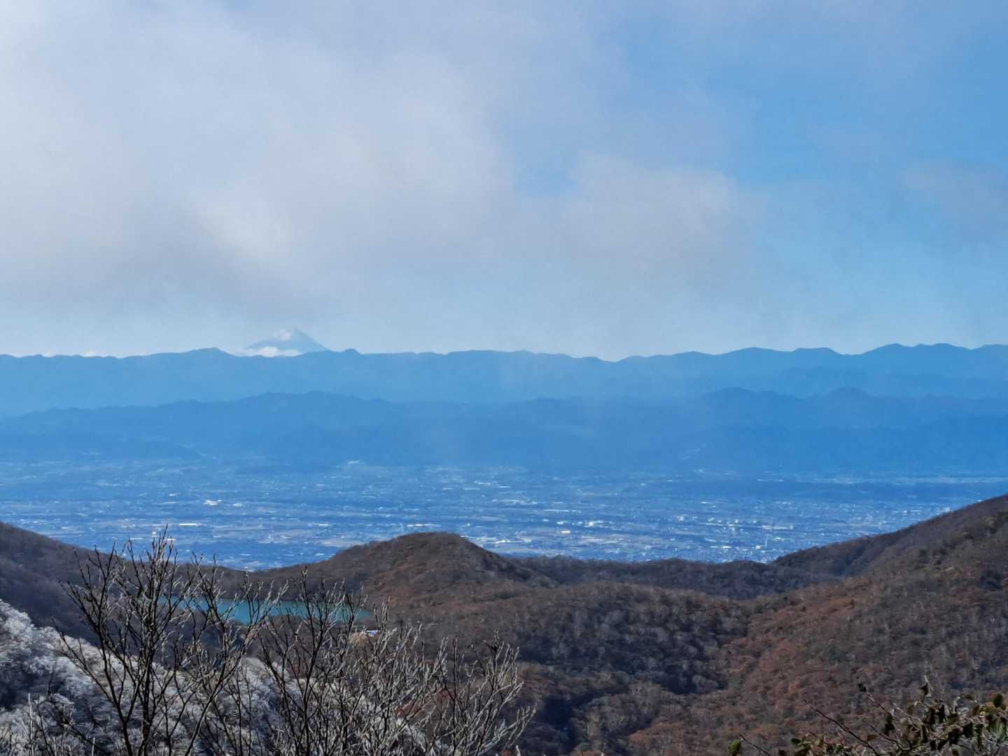 富士山が見えました。