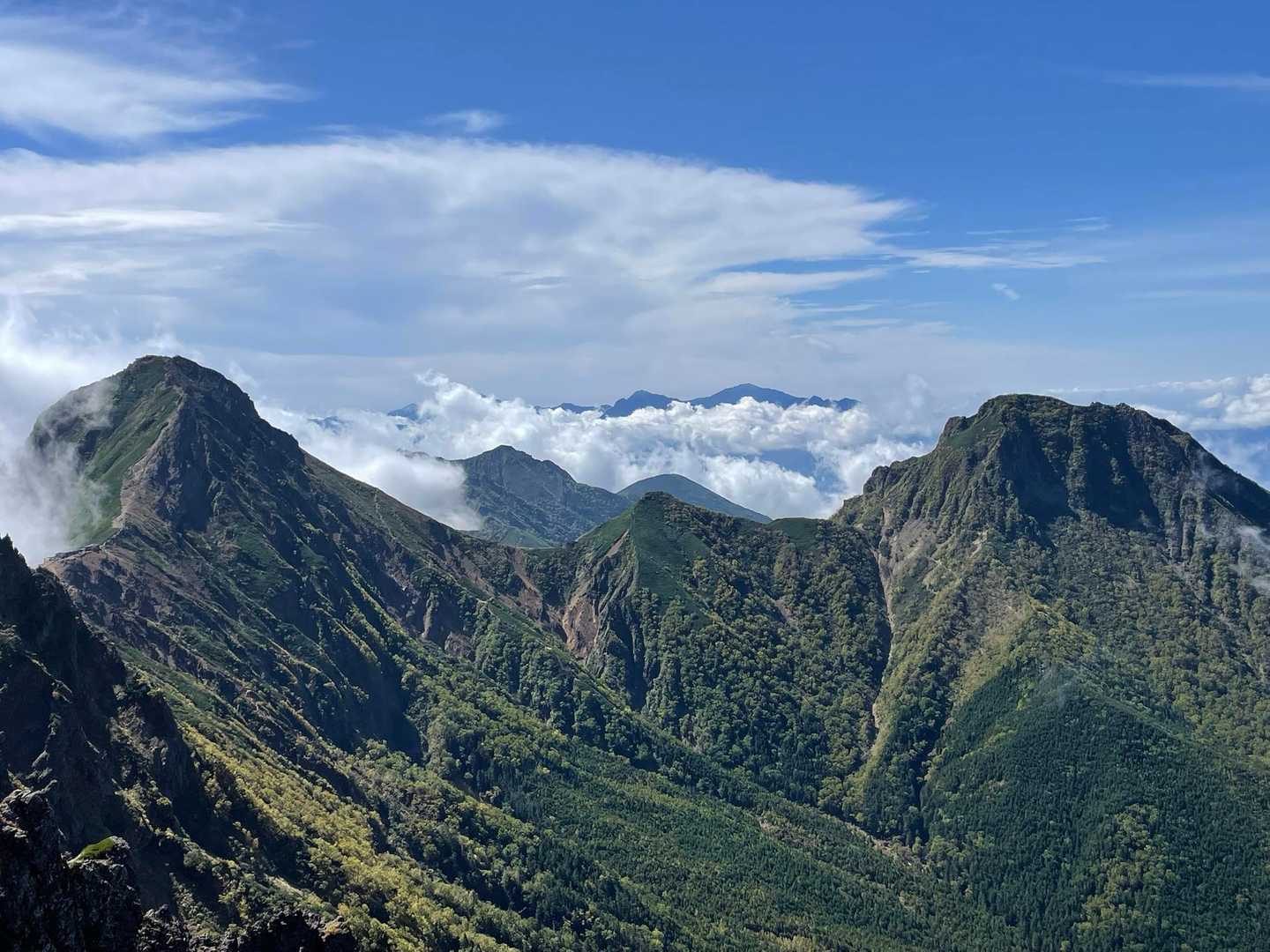 南沢-赤岳-横岳-硫黄岳-北沢 周回コースの写真