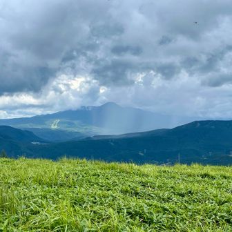 蓼科山も雲だらけ