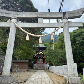 ありがとうございました。女体山がお見送り。