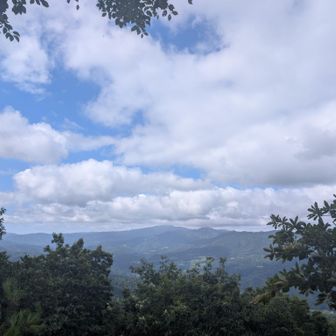 馬の背手前では景色が見えます！