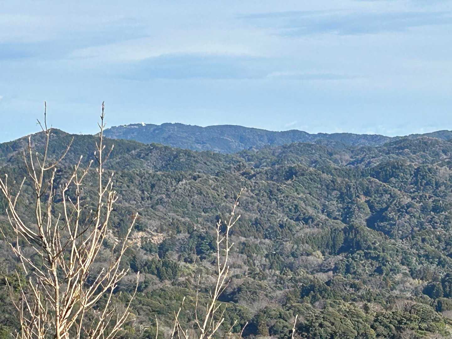 先程登った、二ツ山、愛宕山が見えます😊