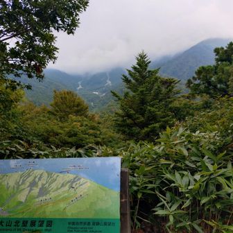 寂静山から北壁ですガスで見えません