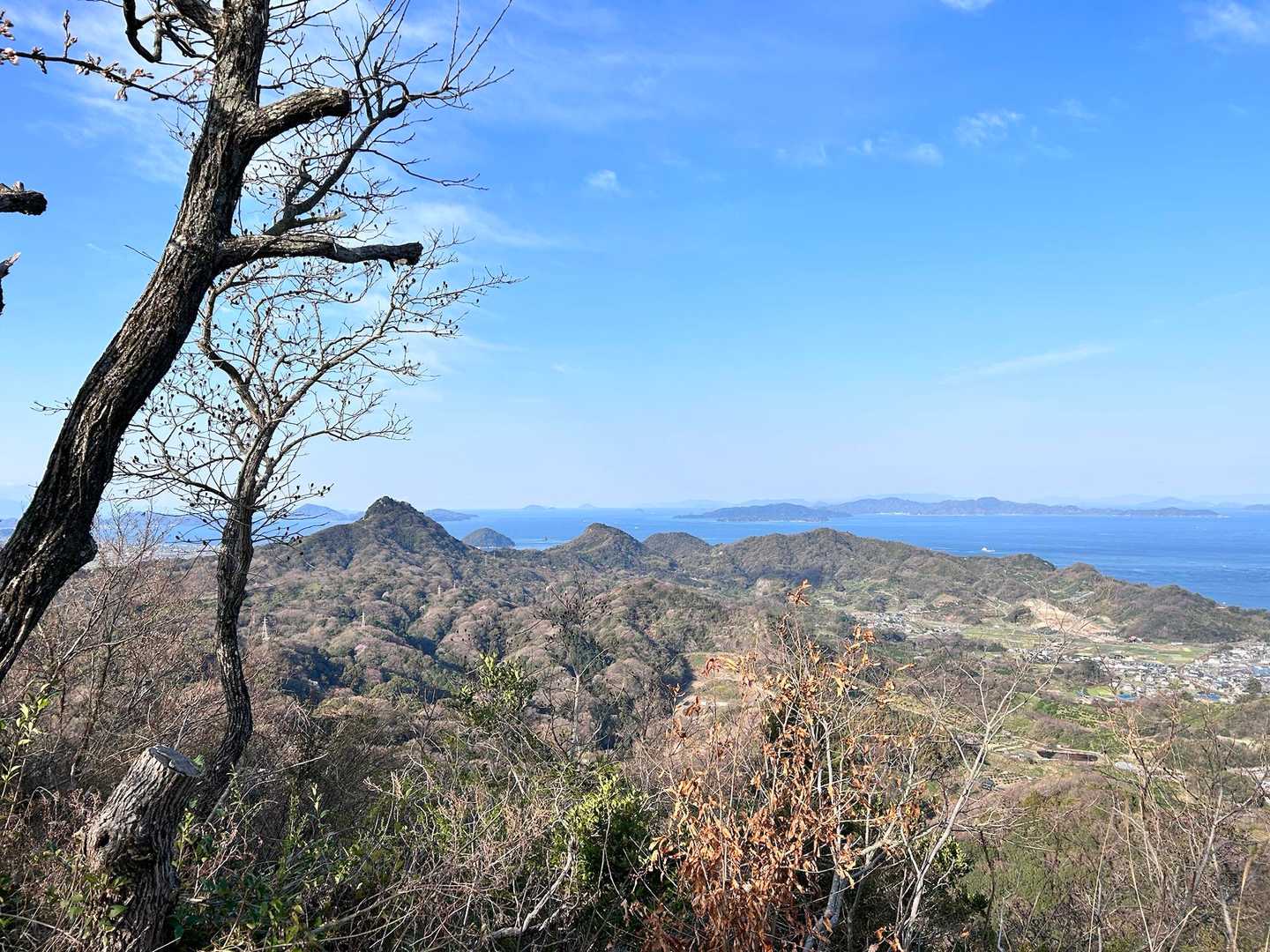 腰折山、恵良山、鹿島が見えます