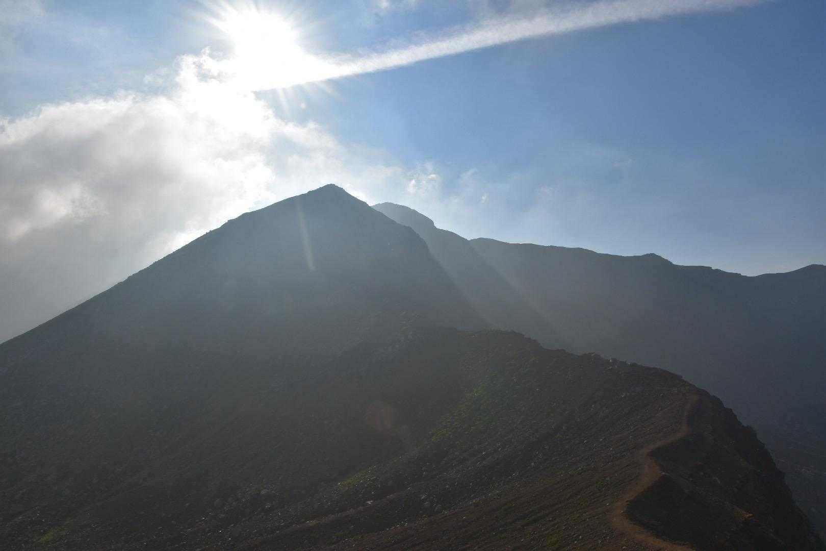 仙酔峡登山口-中岳-高岳 往復コースの写真