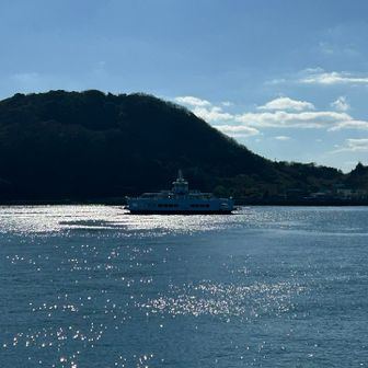 行きに乗った泊港行きの🚢です
帰りはあちらの🚢ではなく、
由良港から乗りますよ…

の予定でした…😱