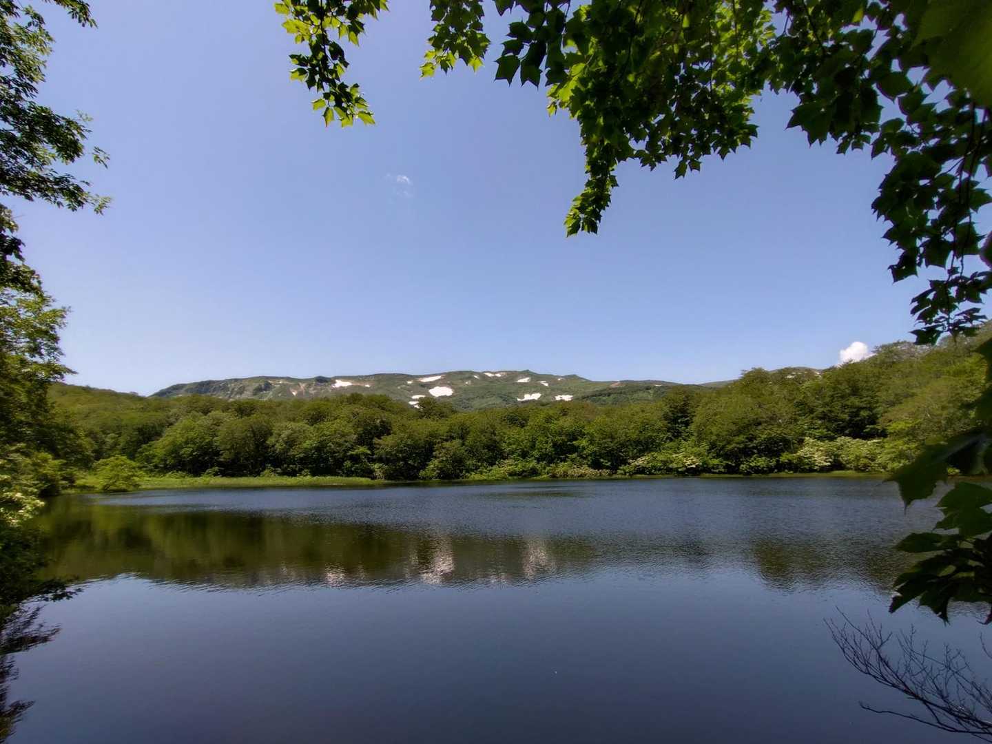 中沼からの焼石岳✨
