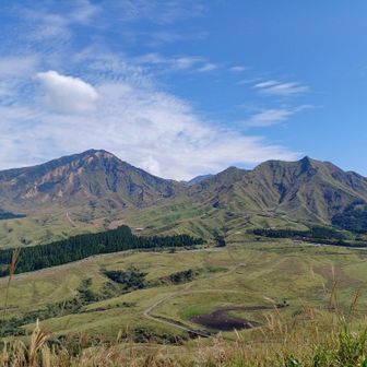 左側が烏帽子岳⛰️
右側がたぶん中岳🌋