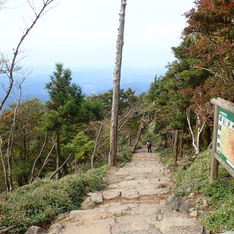 正面道を下ります。