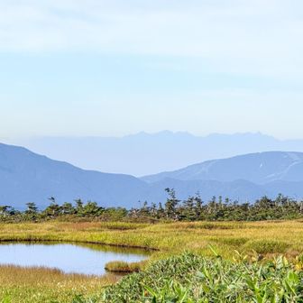 『穂高連峰と槍ヶ岳』