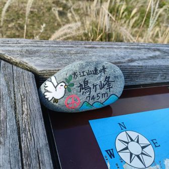 鳩ヶ峰到着。
こんなかわいい案内がありました