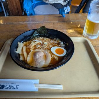 西穂ラーメン醤油味。美味しい。