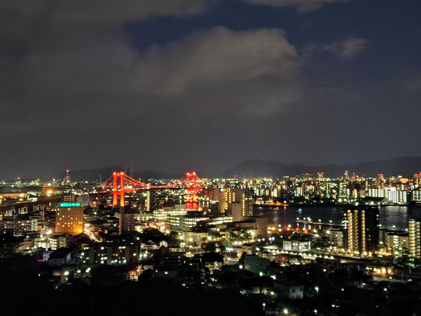 少し降りて若戸大橋　(๑•̀ㅂ•́)و✧