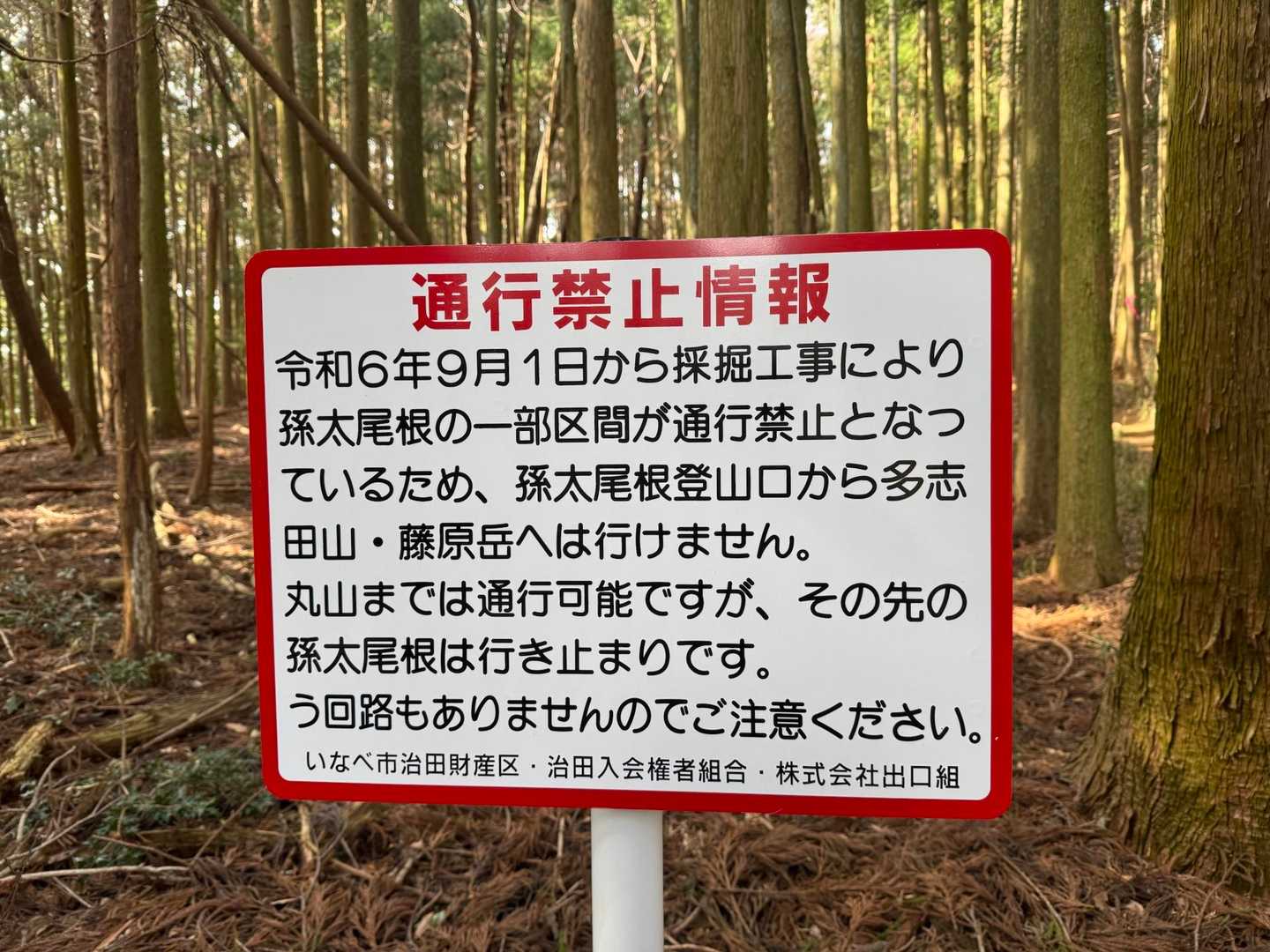 残念ですが藤原岳には行けない😂