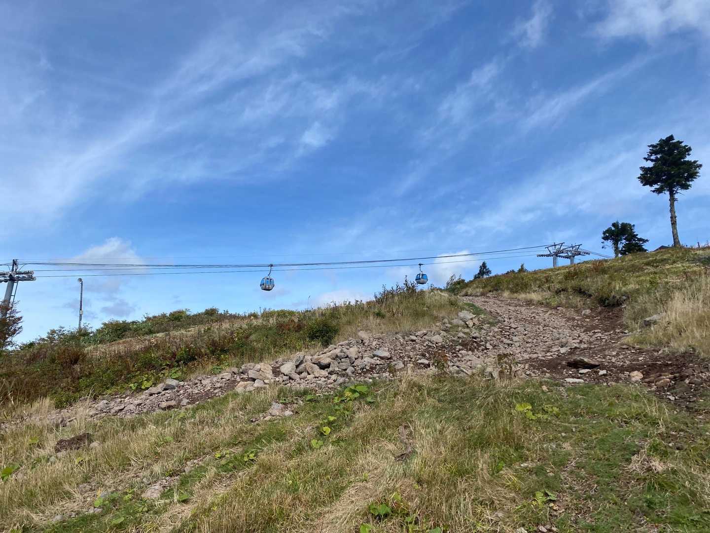 ブナ帯登山口-阿仁ゴンドラ山頂駅-森吉山 往復コースの写真