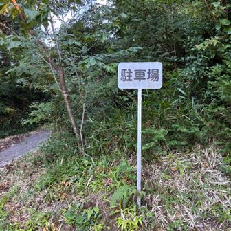 ん？こんなところに駐車場？どこの？
観音山の？

よくわからないが、道を進む。