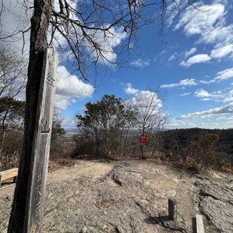 岩を登り切ると紅山山頂▲
意外にも山頂は風が遮られ日差しがあるとこんな寒い日でもポカポカ☺️
あ！そういえばここでくしゃみ🤧した瞬間腹筋攣りました😂