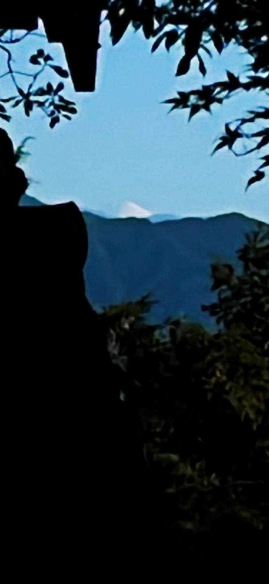 お天気よくて富士見台から雪景色した富士山見えた✨️