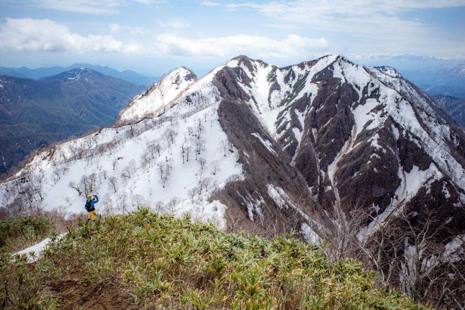 天狗の鼻に到着！次はあの山！
東山！！