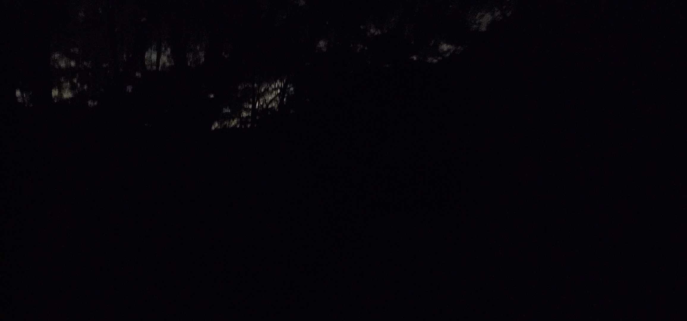 外灯もないため道も真っ暗