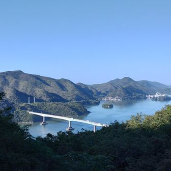 展望台から片上大橋が見えます