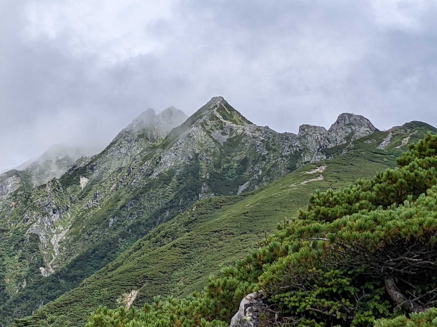 西穂高口駅-西穂丸山-西穂高岳-奥穂高岳-小梨平-河童橋- 縦走コースの写真