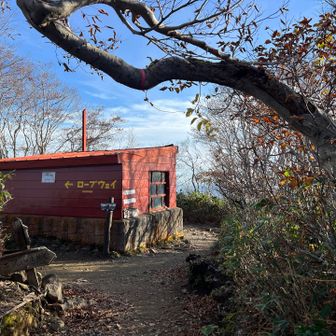 避難小屋到着