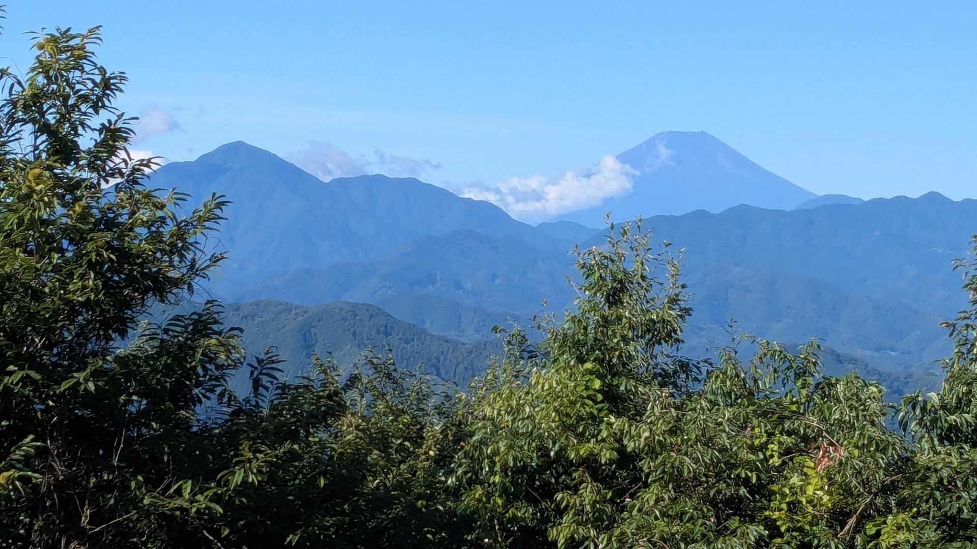 一丁平園地 展望デッキから大室山と富士山
あらら少しモクモク☁️してきたね…🥺