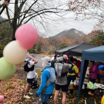 エイド、今回も三色団子🍡