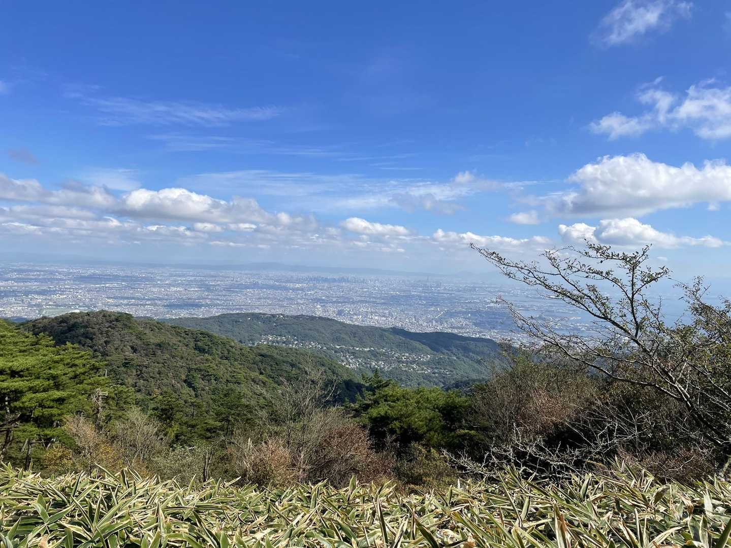 六甲山頂手前の坂道から、大阪の街と奈良の山
ずっと、ここで暮らしてきたね