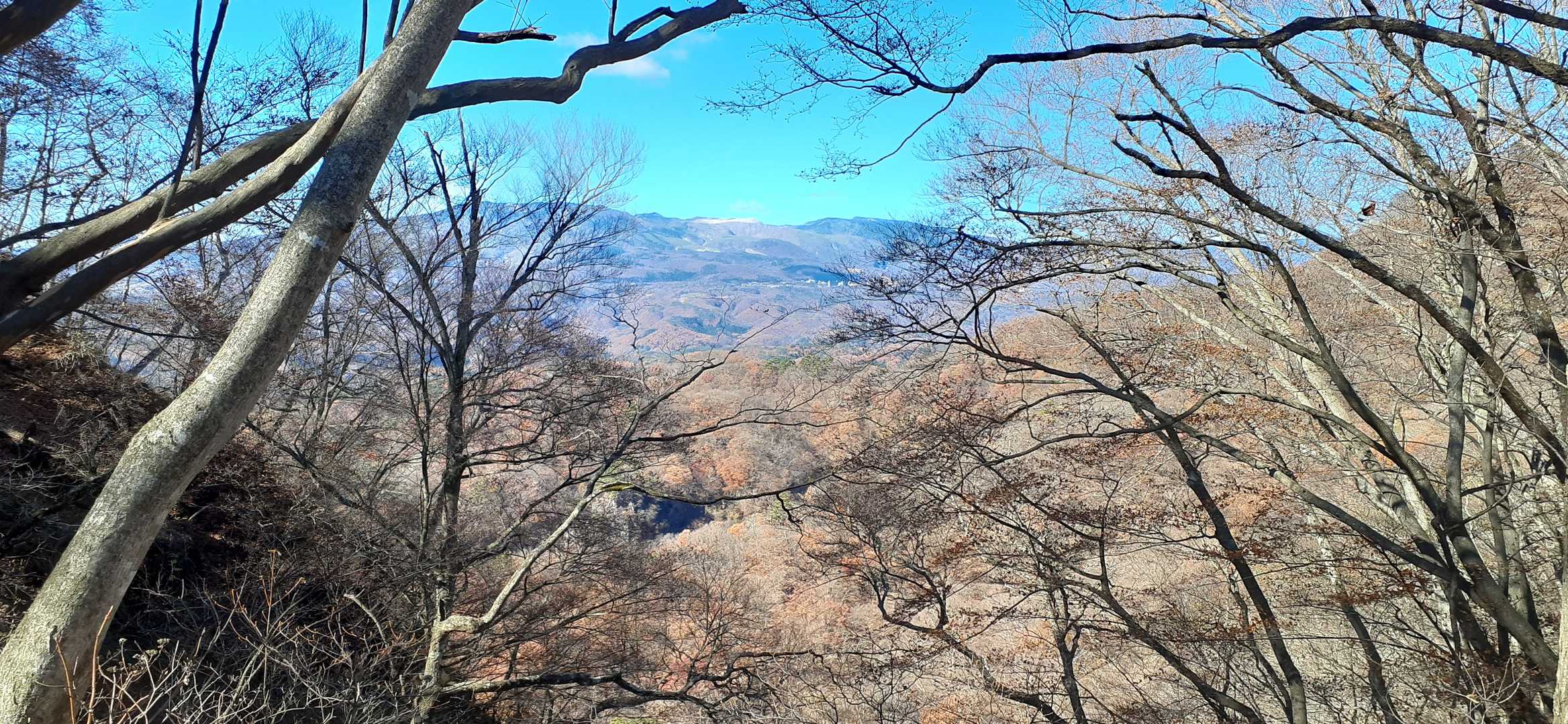 下山途中での草津白根