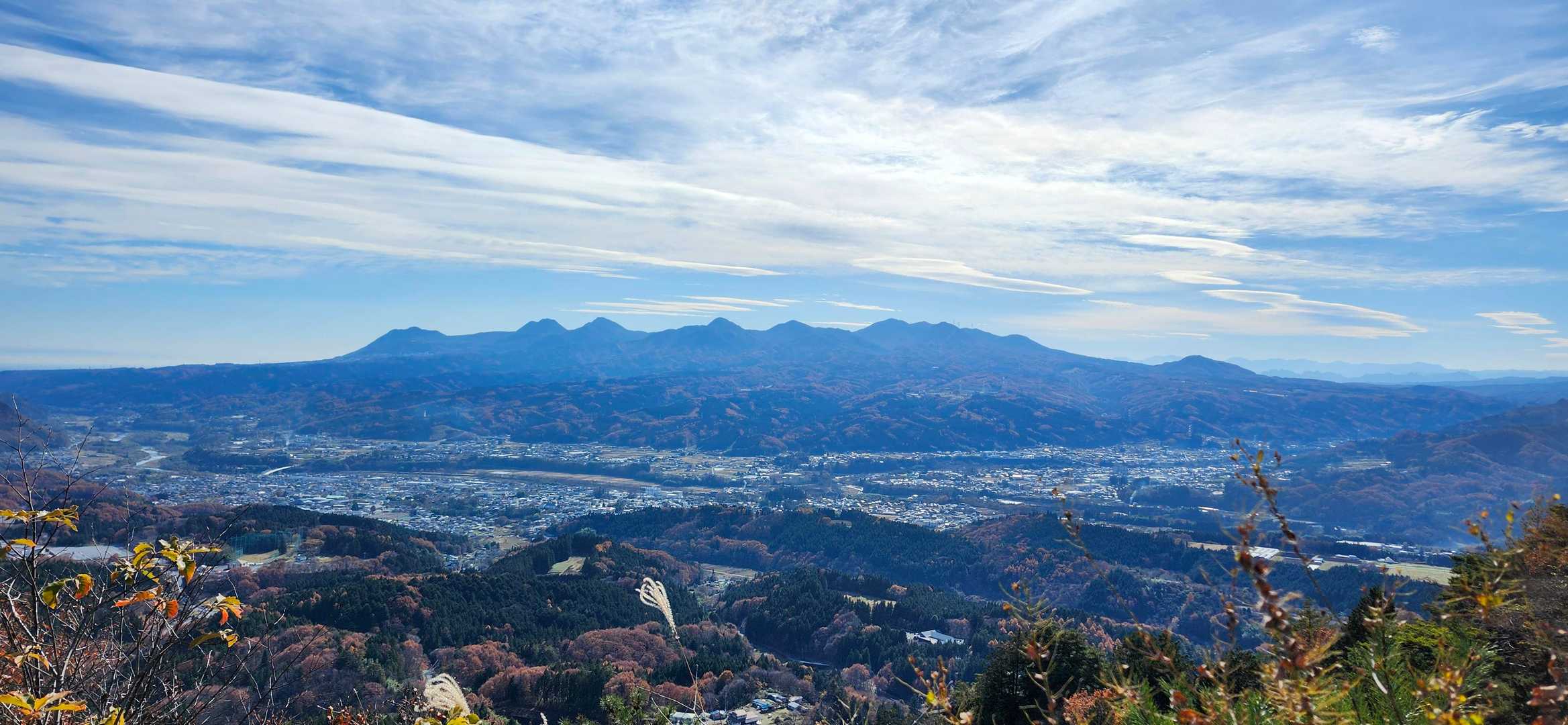 中天狗からの眺望は赤城山よくが見えます。
