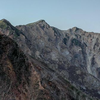 夕の鹿島槍ヶ岳