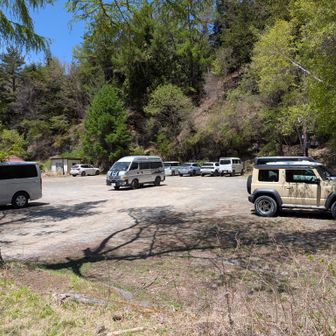 駐車場はこんな感じです。
無事下山。