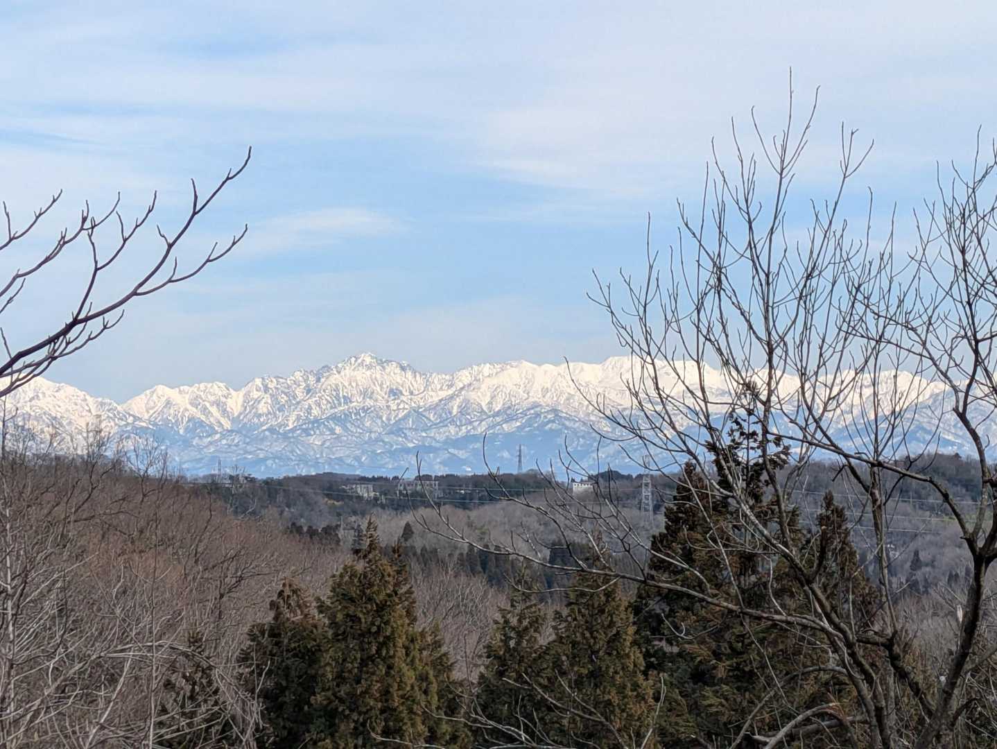 朴の木台から剱岳