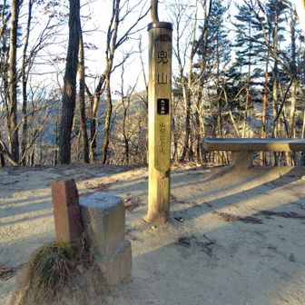 登頂！頂上は展望無しですがすぐ南に展望台あります