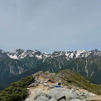 槍・穂高連峰の山並み🏔️