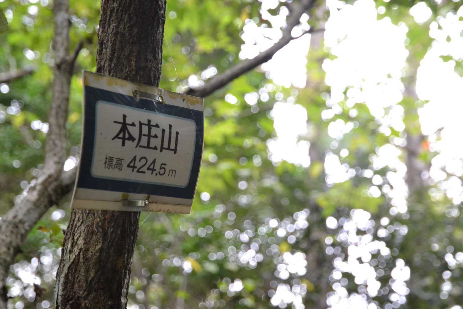 5座目　本庄山　424.5m