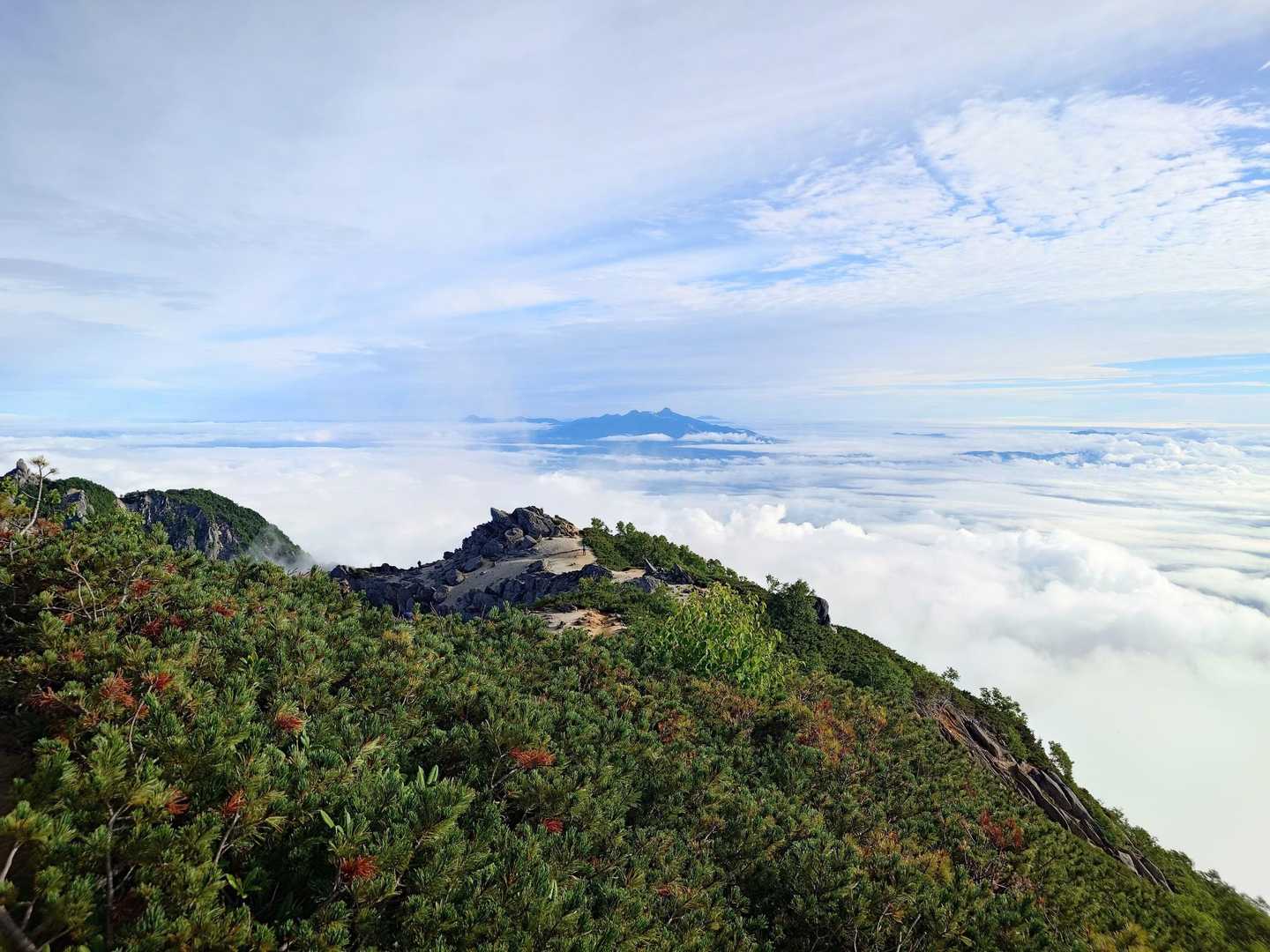 夜叉神峠登山口-夜叉神峠-杖立峠-薬師岳-観音岳-地蔵岳- 縦走コースの写真