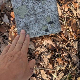 三角点にタッチ！