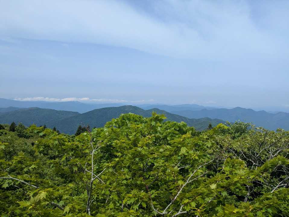 夏焼峠-恐羅漢山-旧羅漢山-獅子ヶ谷登山口 周回コースの地図・登山