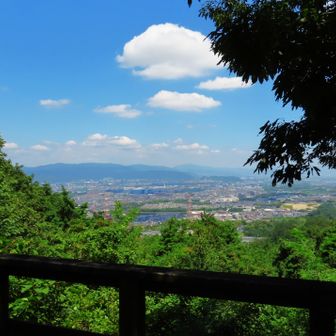 展望台から京都方面