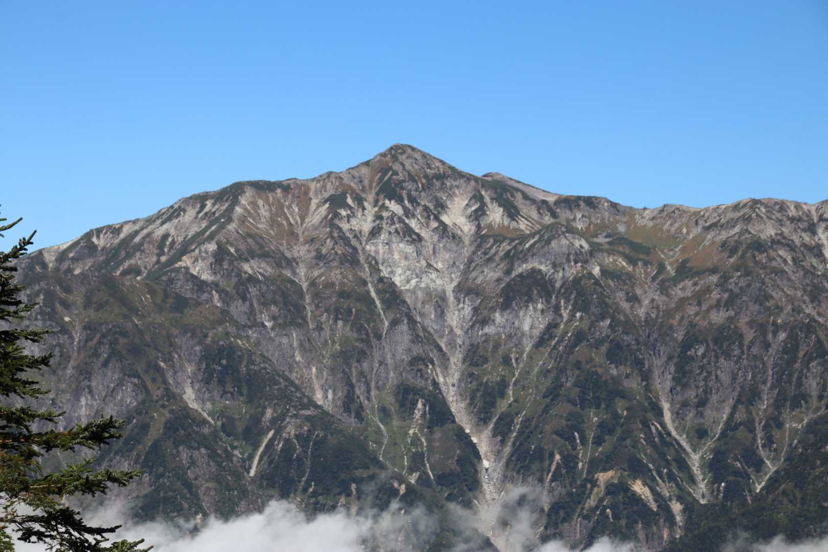 笠ヶ岳がきれいです。